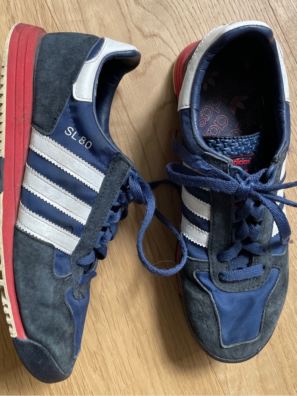 adidas SL 80 Men’s Navy and White Retro Running Shoes